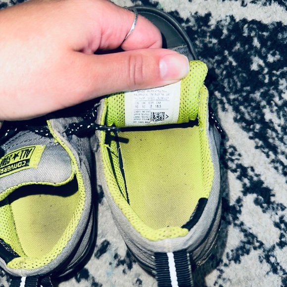 Toddler Slip On Converse Size 10 Sneakers Neutral Boy Girl Shoes Chucks - Picture 6 of 7